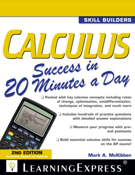 Calculus in 20 Minutes a Day eBook cover