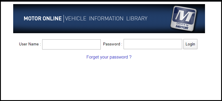 Screenshot of Auto Repair Source error login page 
