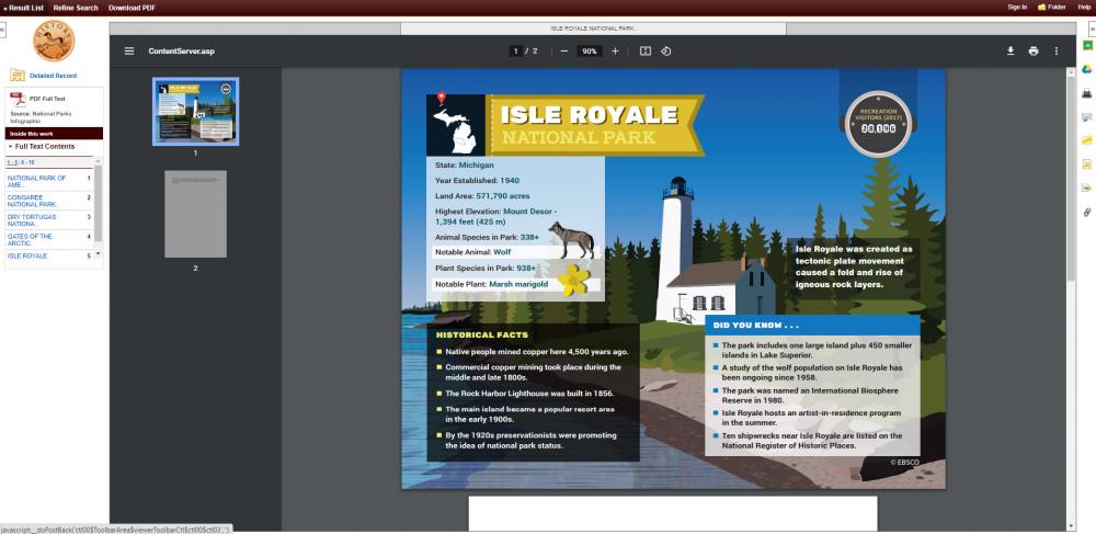 Isle Royale Infographic 