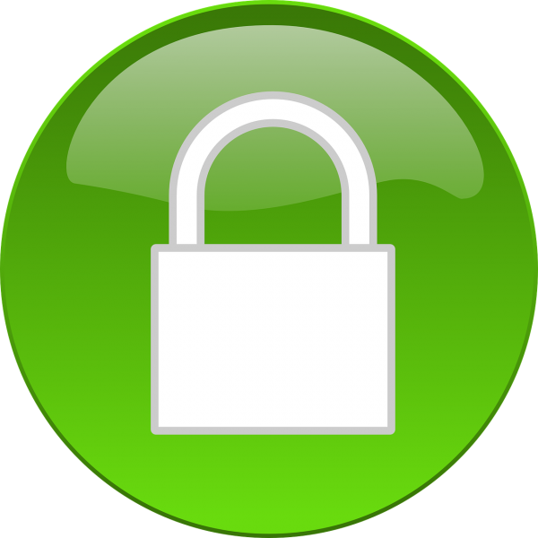Image of a green padlock