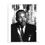 Martin Luther King, Jr. at Press Conference at Gaston Hotel (headshot)