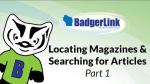Locating Magazines & Search for Articles Part 1