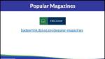 Searching for Magazines in BadgerLink Resources