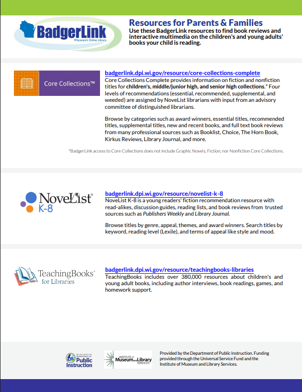 Resources For Parents and Families