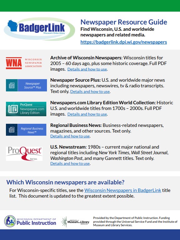 Newspaper Resource Guide thumbnail